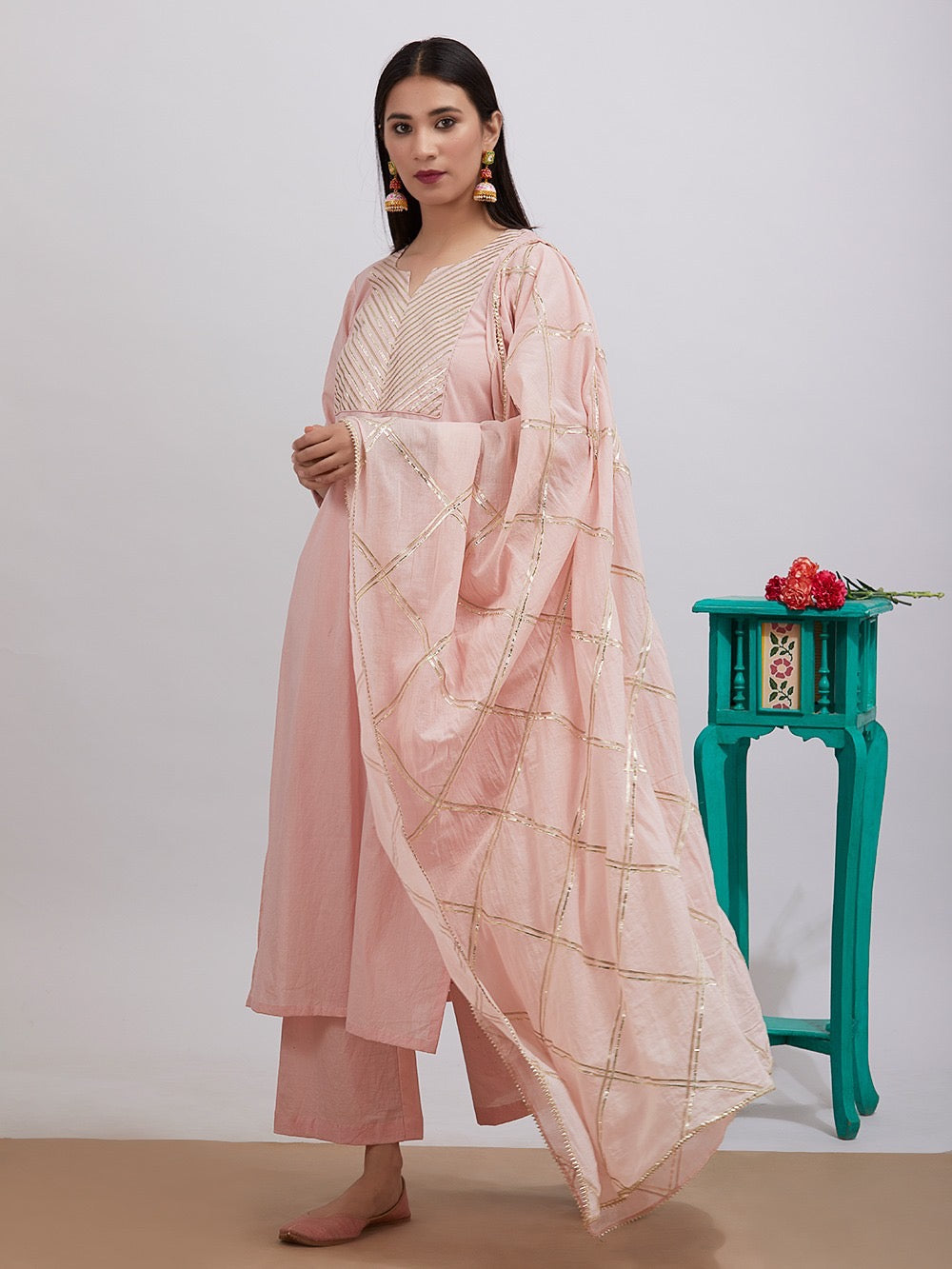 Pink Gota set of 3