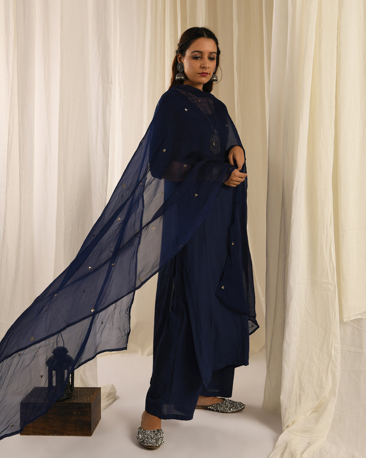 Navy Blue Sitara Dupatta
