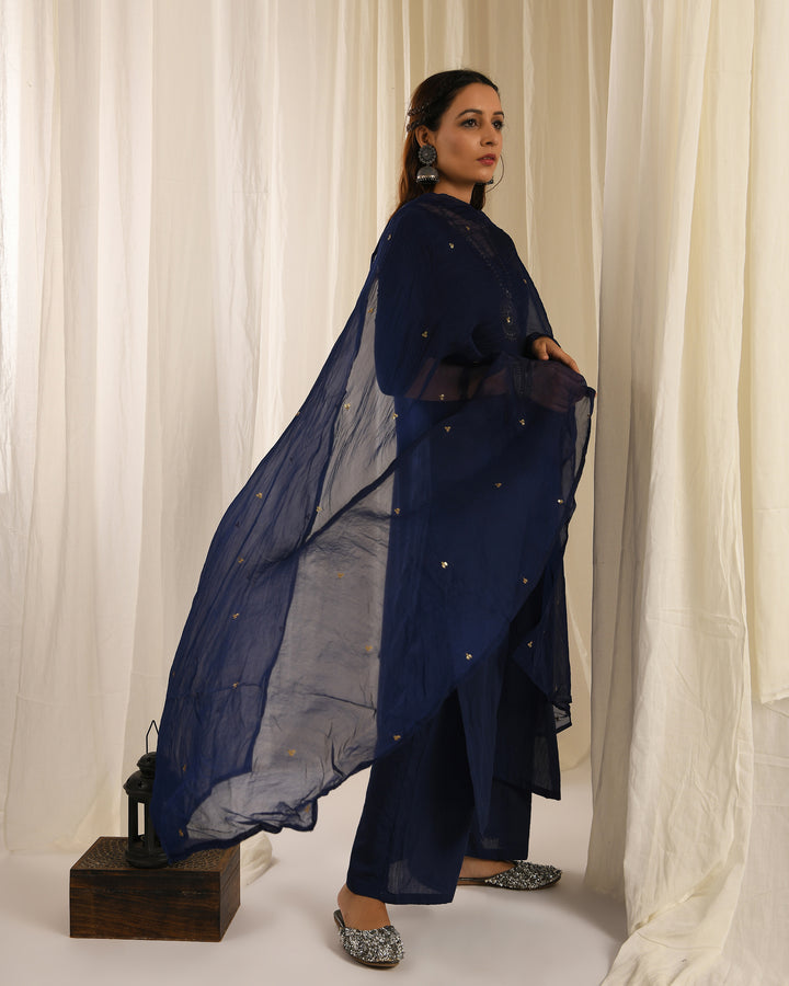 Navy Blue Sitara Dupatta