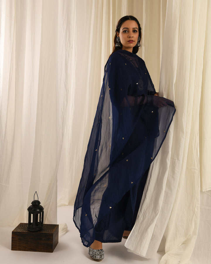 Navy Blue Sitara Dupatta