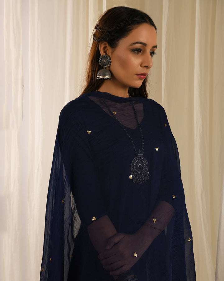 Navy Blue Sitara Dupatta
