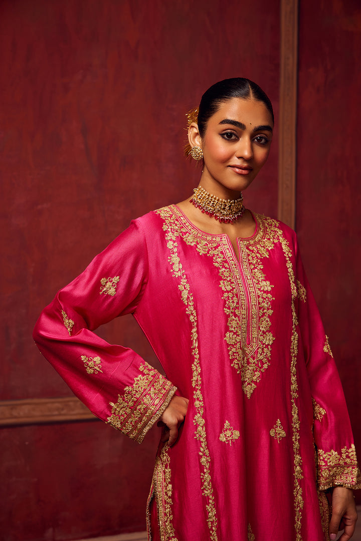 Hot Pink Inayat Kurta Set of 3