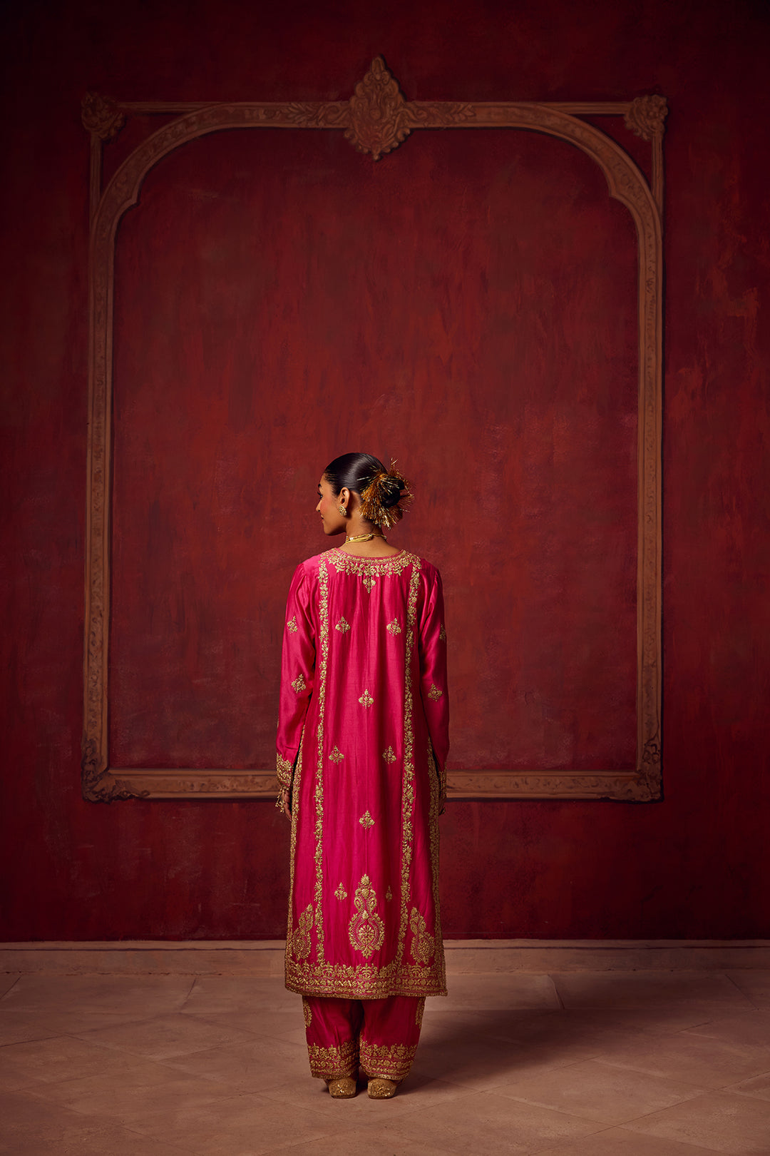 Hot Pink Inayat Kurta Set of 3