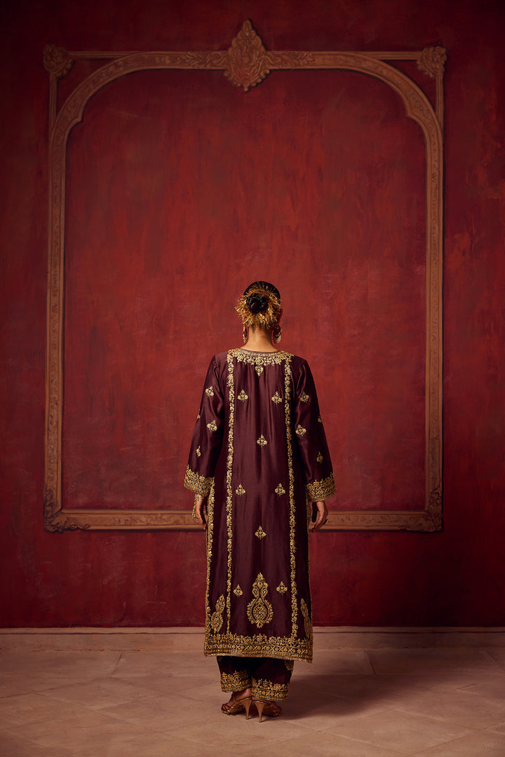 Brown Inayat Kurta Set of 3