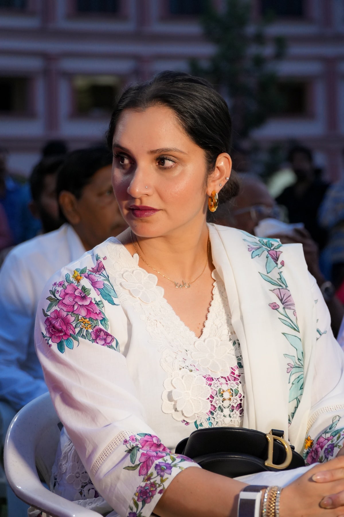 Sania Mirza in Gul-Boota KURTA WITH PALAZO AND DUPATTA- SET OF 3