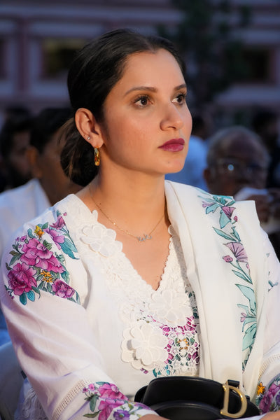 Sania Mirza in Gul-Boota KURTA WITH PALAZO AND DUPATTA- SET OF 3