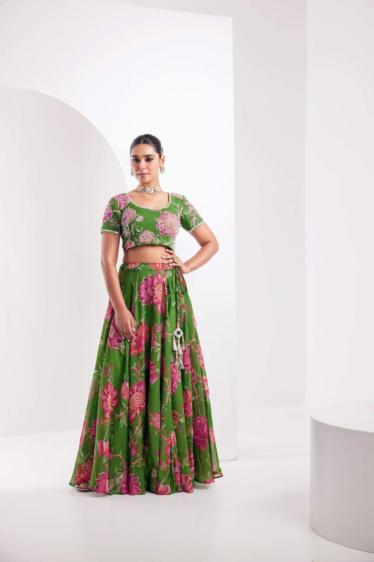 Kamal Green Lehenga Set