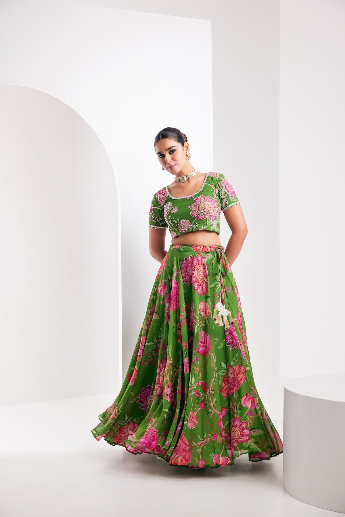 Kamal Green Lehenga Set