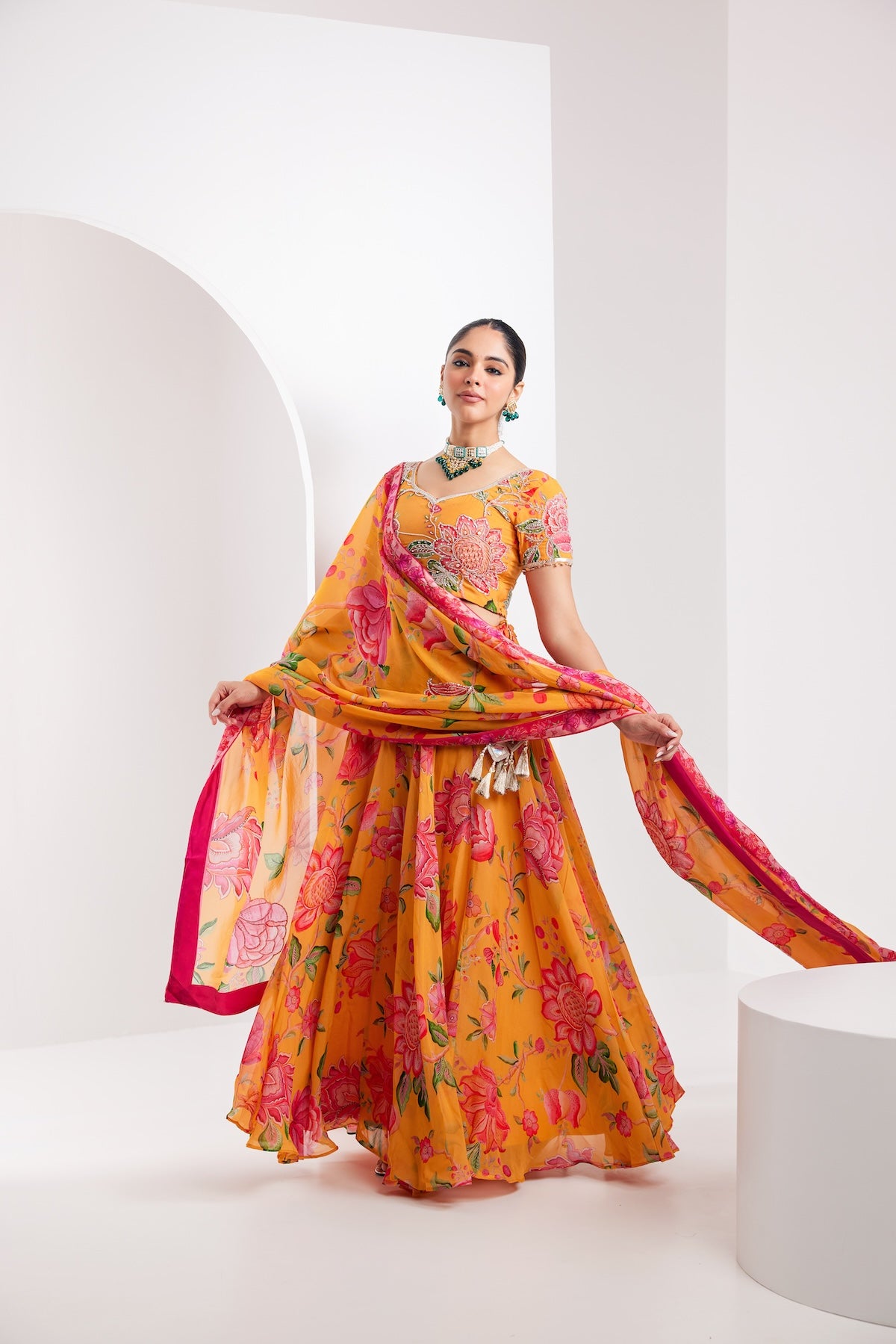 Kamal Yellow Lehenga Set