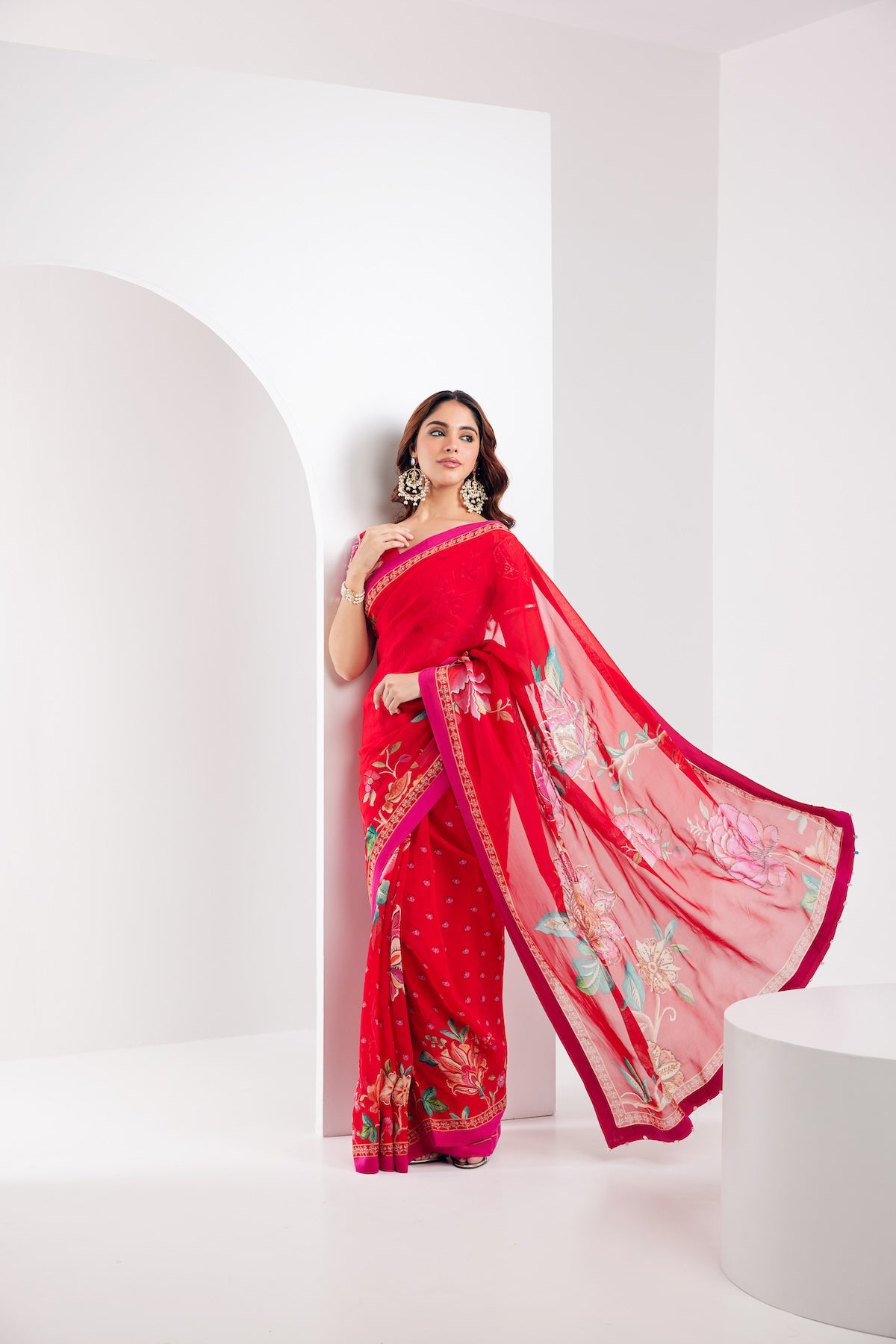 Kamal Red Saree