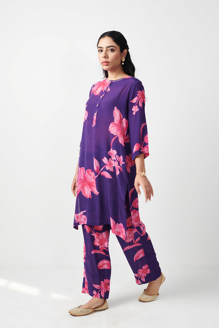 Jashn Purple Kurta Set of 2