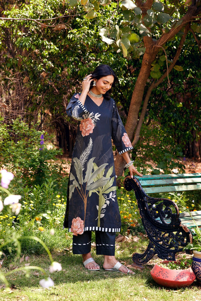 Noor Black Kurta Set of 3