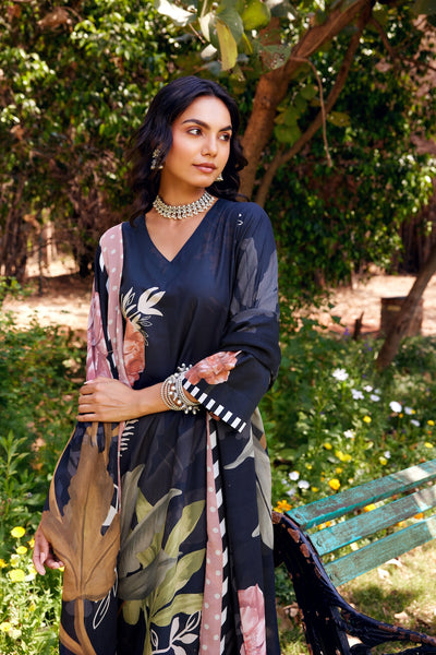 Noor Black Kurta Set of 3