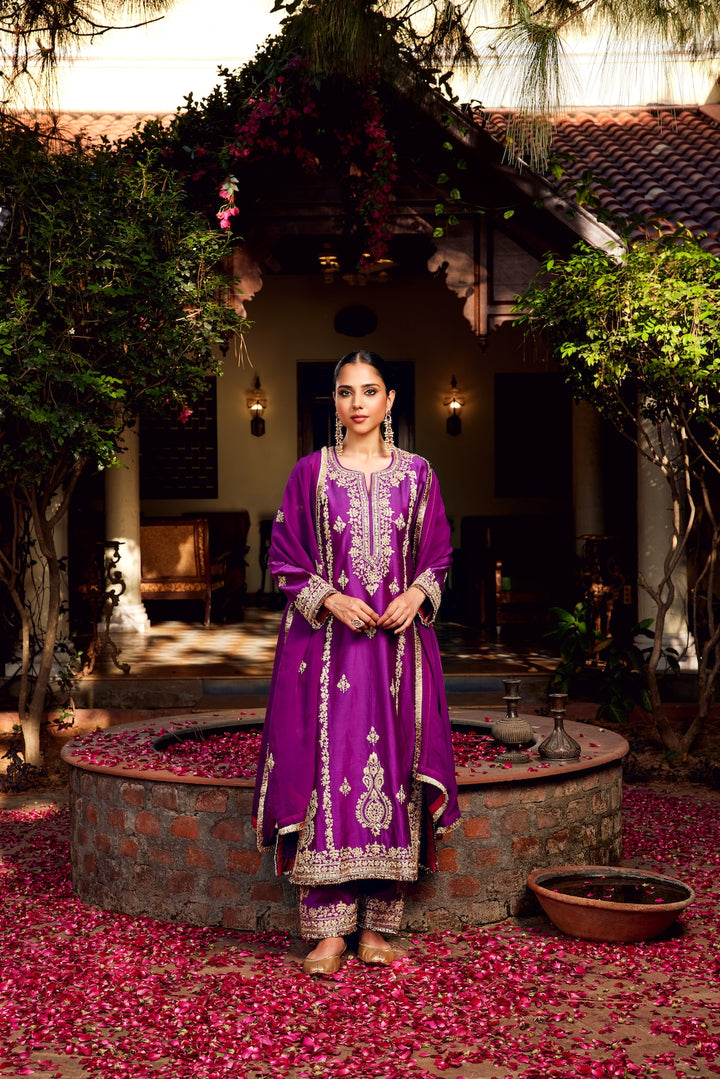 Purple Inayat Kurta Set of 3