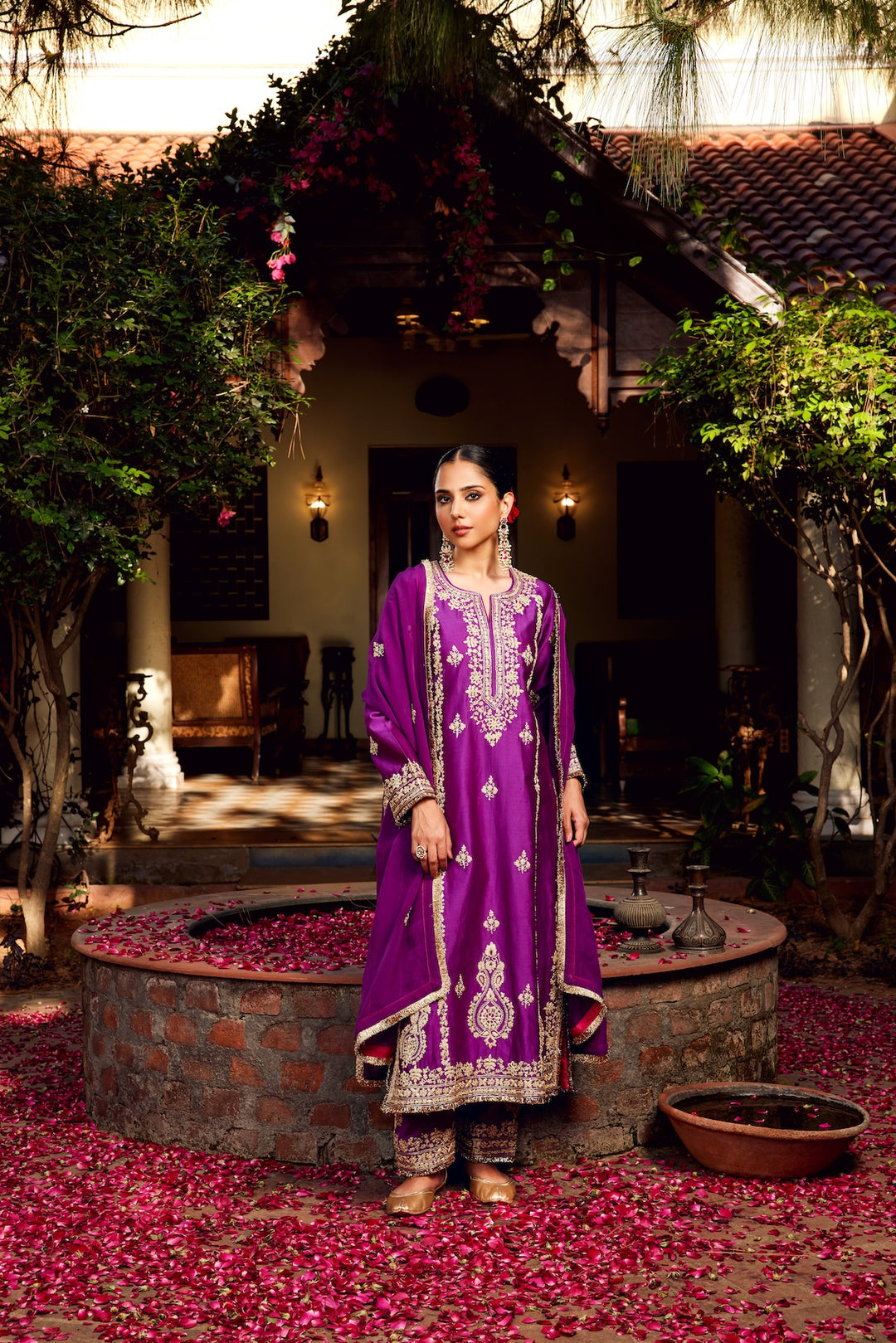 Purple Inayat Kurta Set of 3