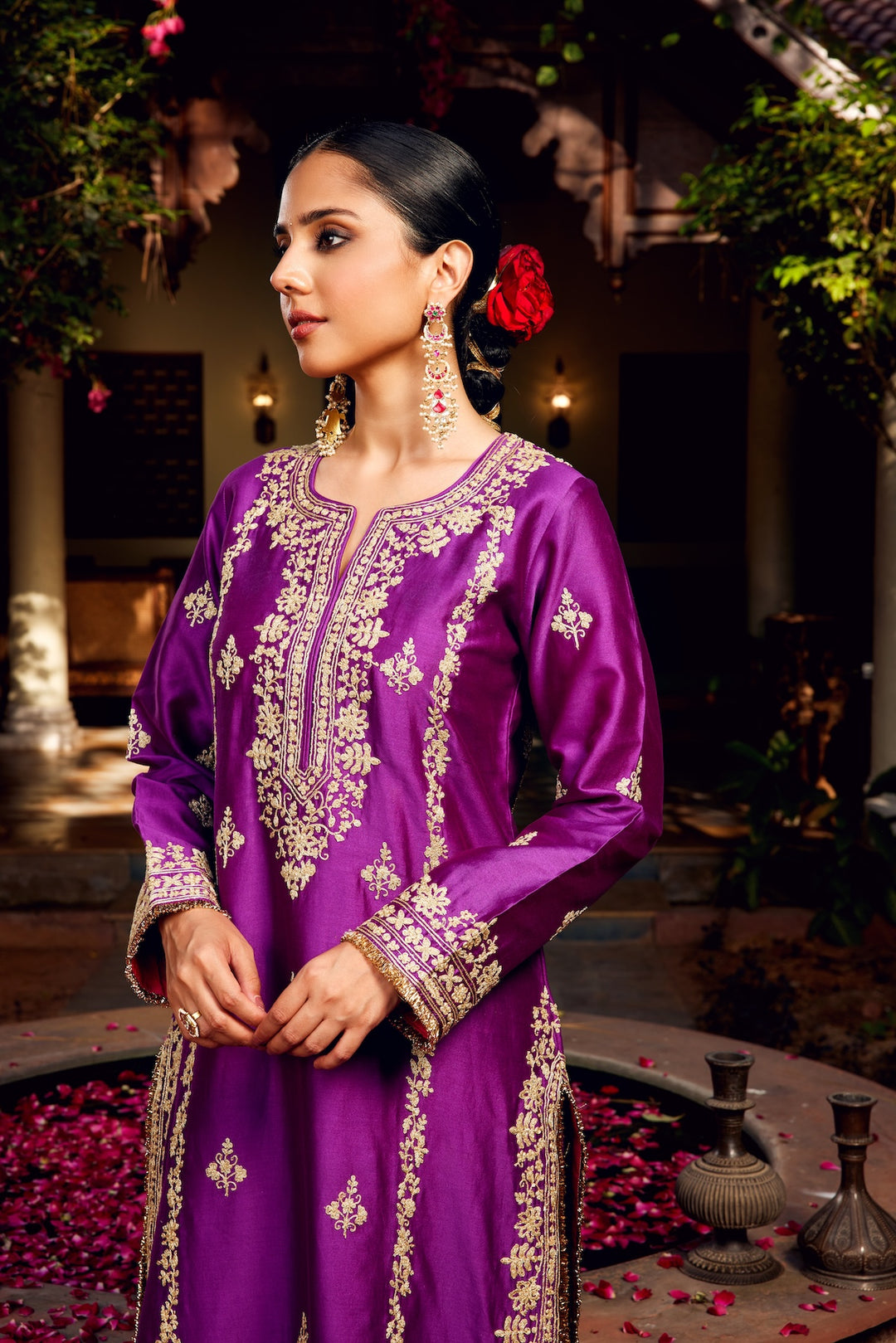 Purple Inayat Kurta Set of 3