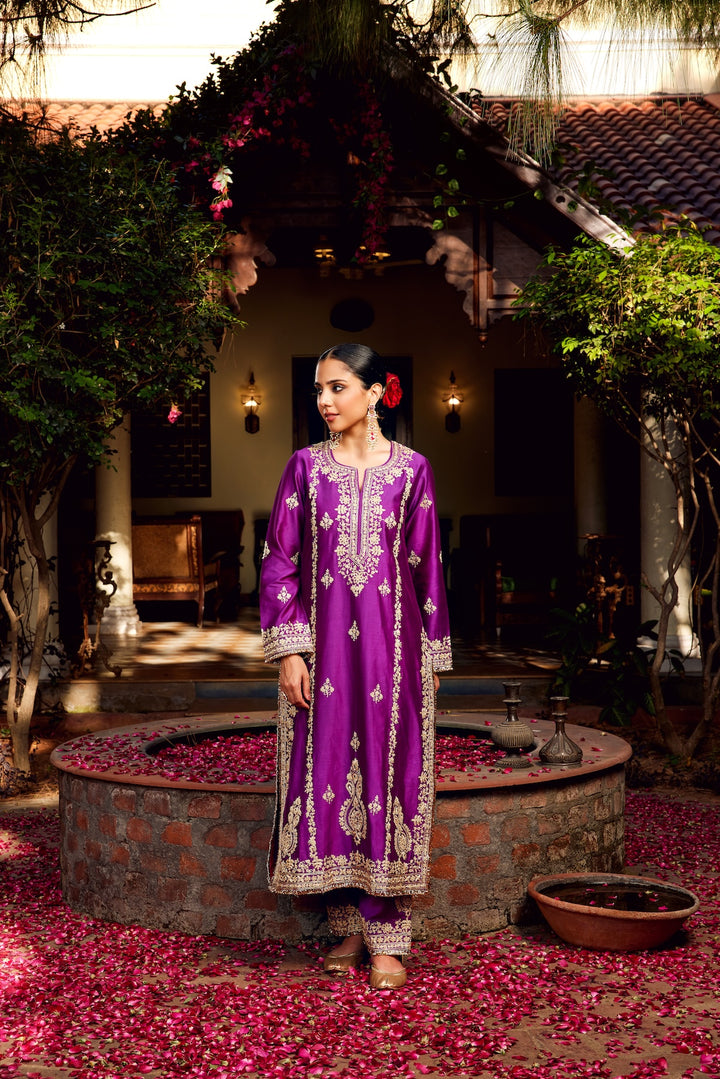 Purple Inayat Kurta Set of 3
