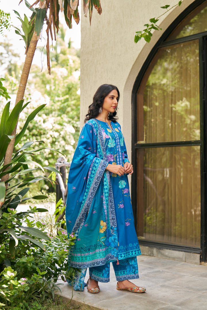 Dhwani Blue Kurta Set of 3