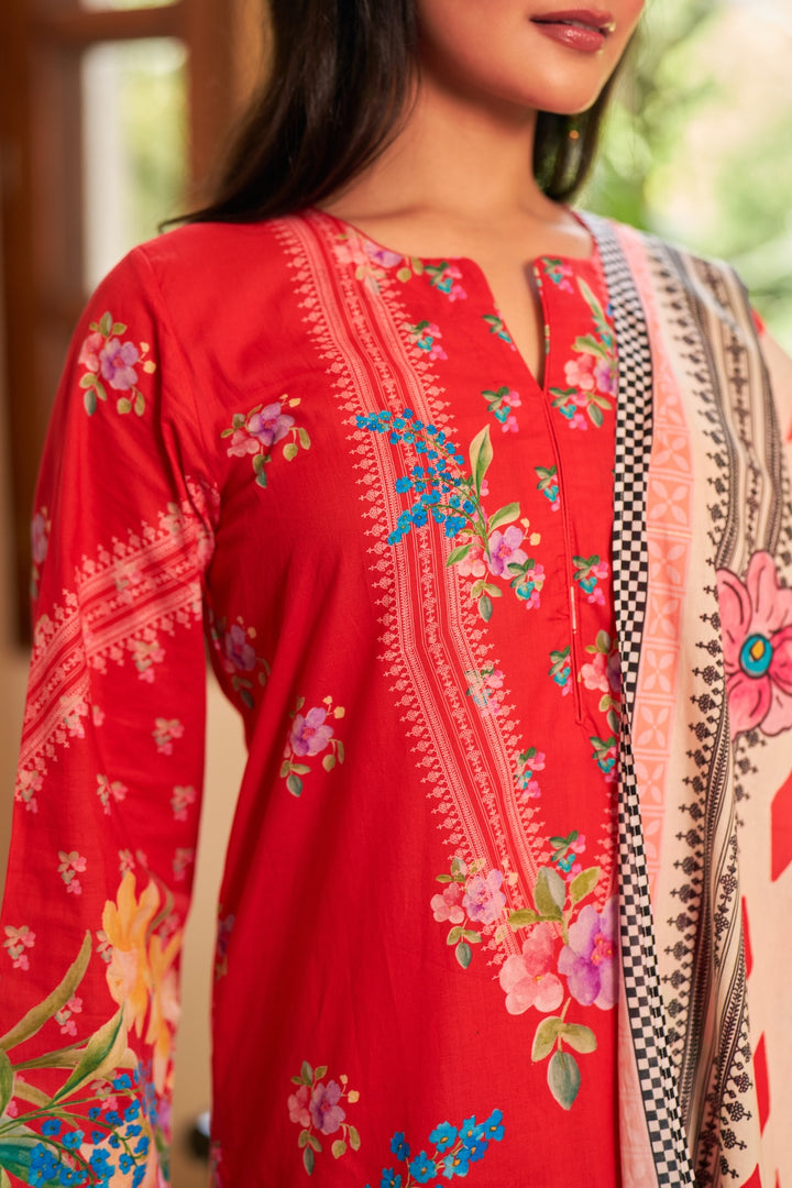 Dhwani Red White Kurta Set of 3