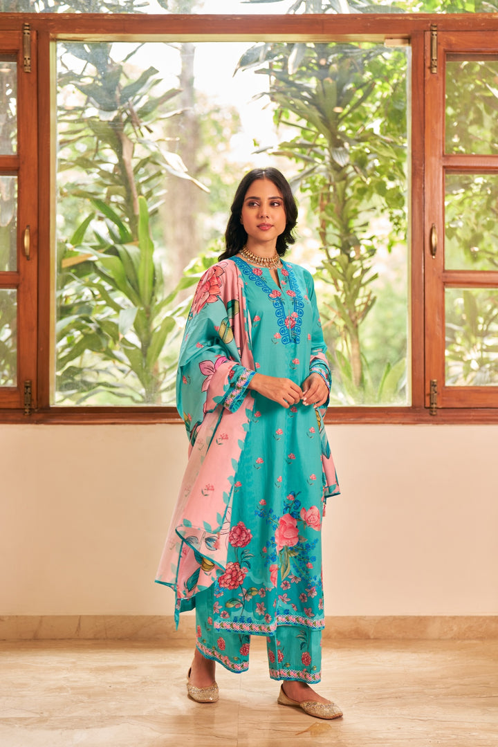 Dhwani Firozi Kurta Set of 3
