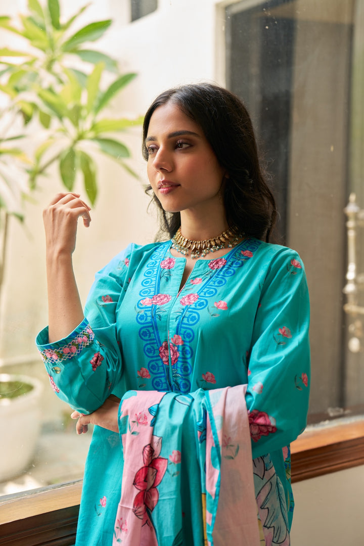 Dhwani Firozi Kurta Set of 3