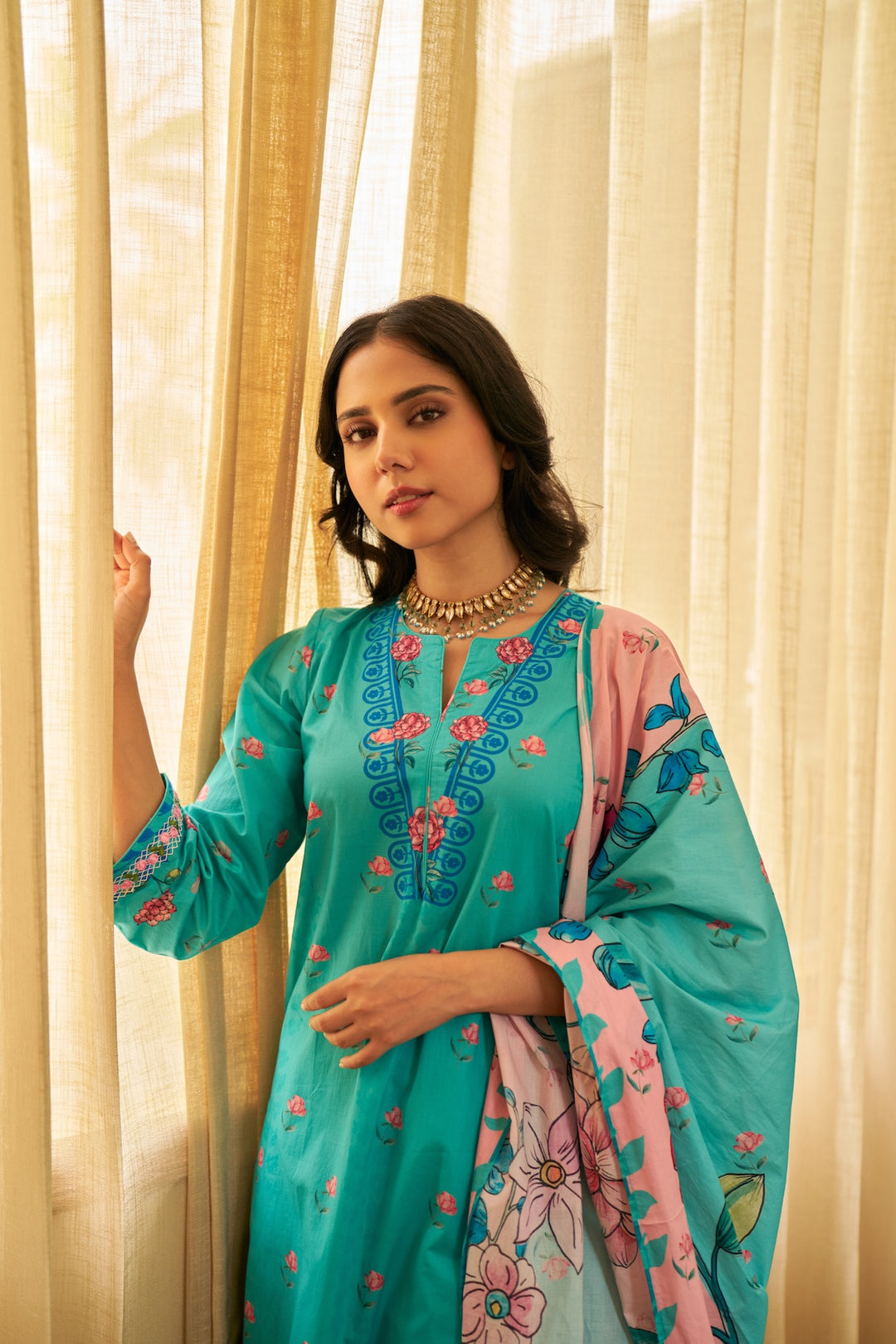 Dhwani Firozi Kurta Set of 3