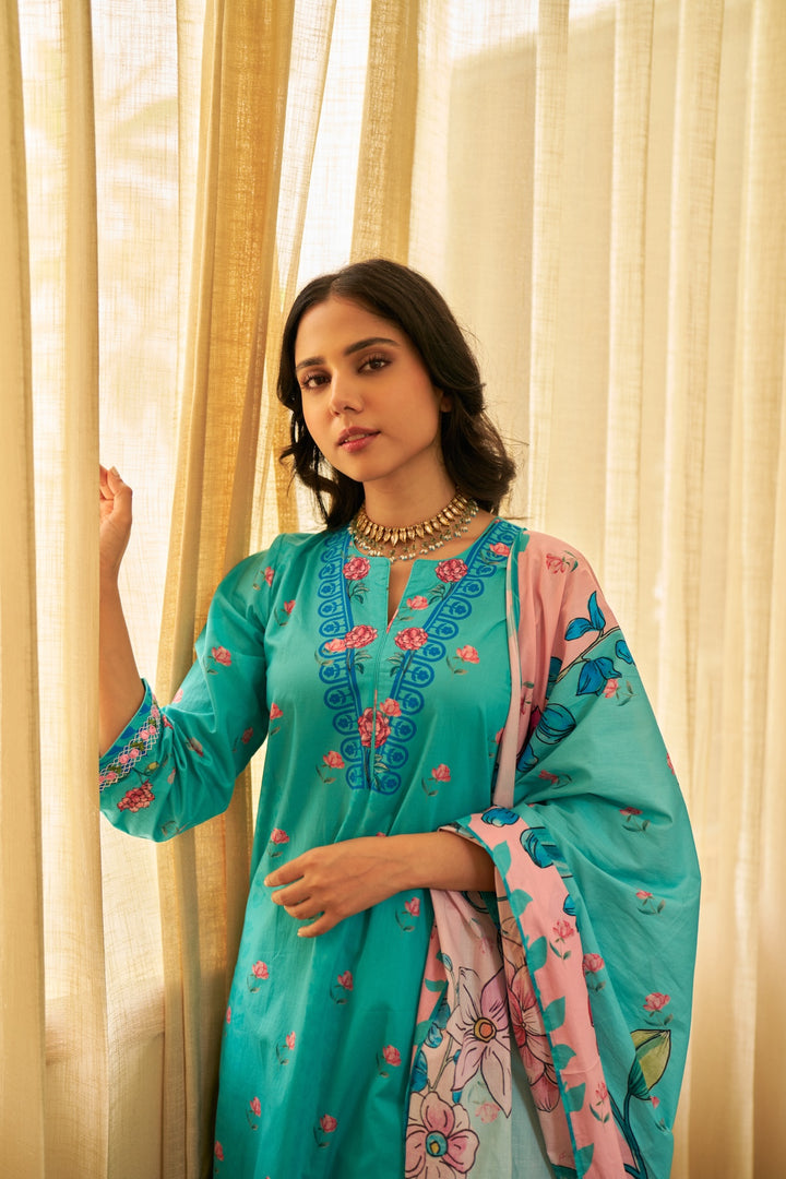 Dhwani Firozi Kurta Set of 3