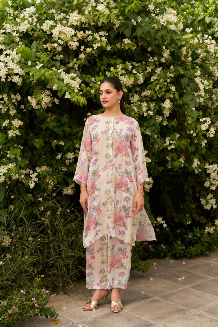 T.G.I.F Ivory Short Kurta - Set of 2