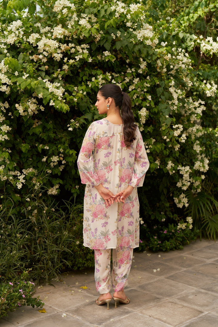 T.G.I.F Ivory Short Kurta - Set of 2