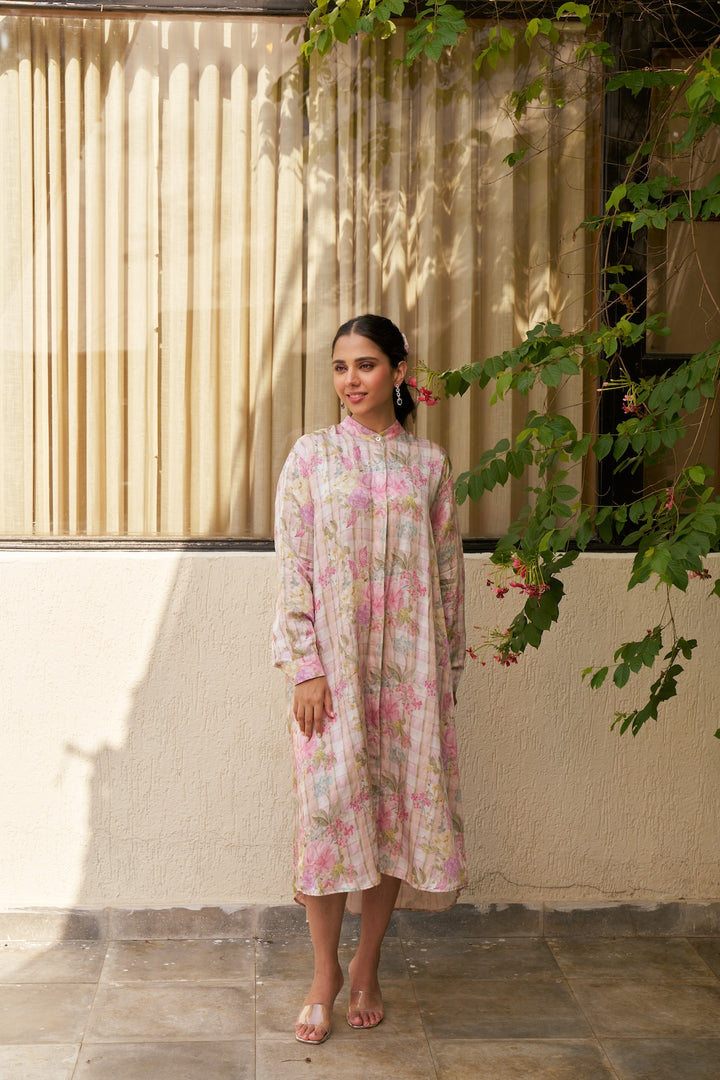 T.G.I.F ❤️ Oversized Pink Shirt Dress