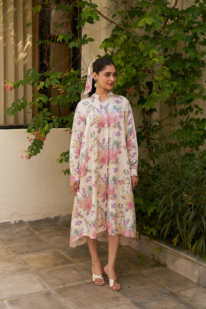 T.G.I.F ❤️ Oversized Ivory Shirt Dress