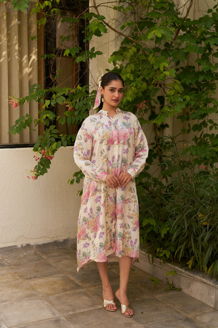 T.G.I.F ❤️ Oversized Ivory Shirt Dress