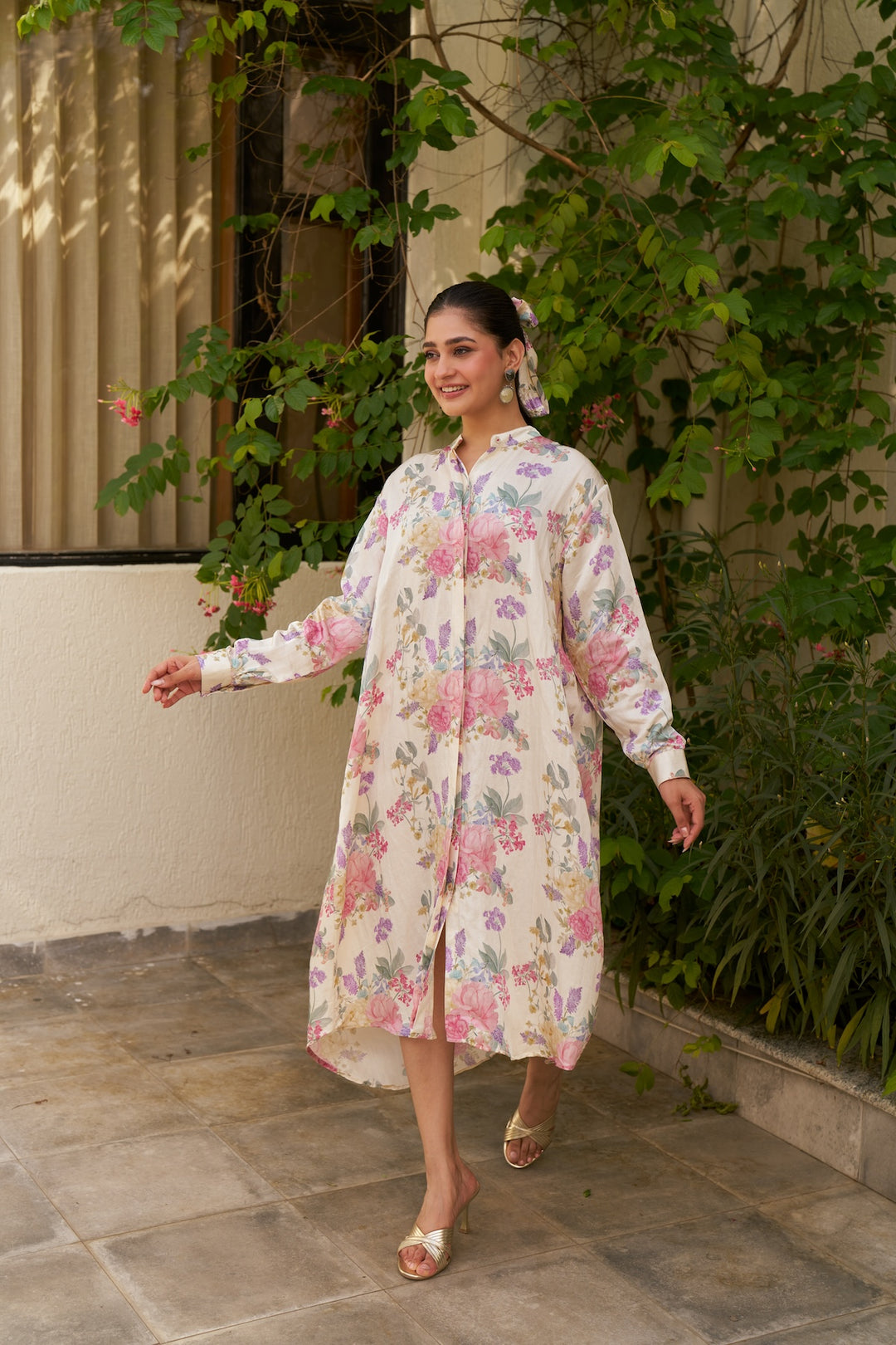 T.G.I.F ❤️ Oversized Ivory Shirt Dress