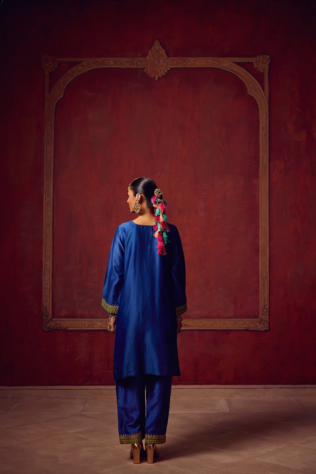 Raunaq Blue Green Kurta Set of 3