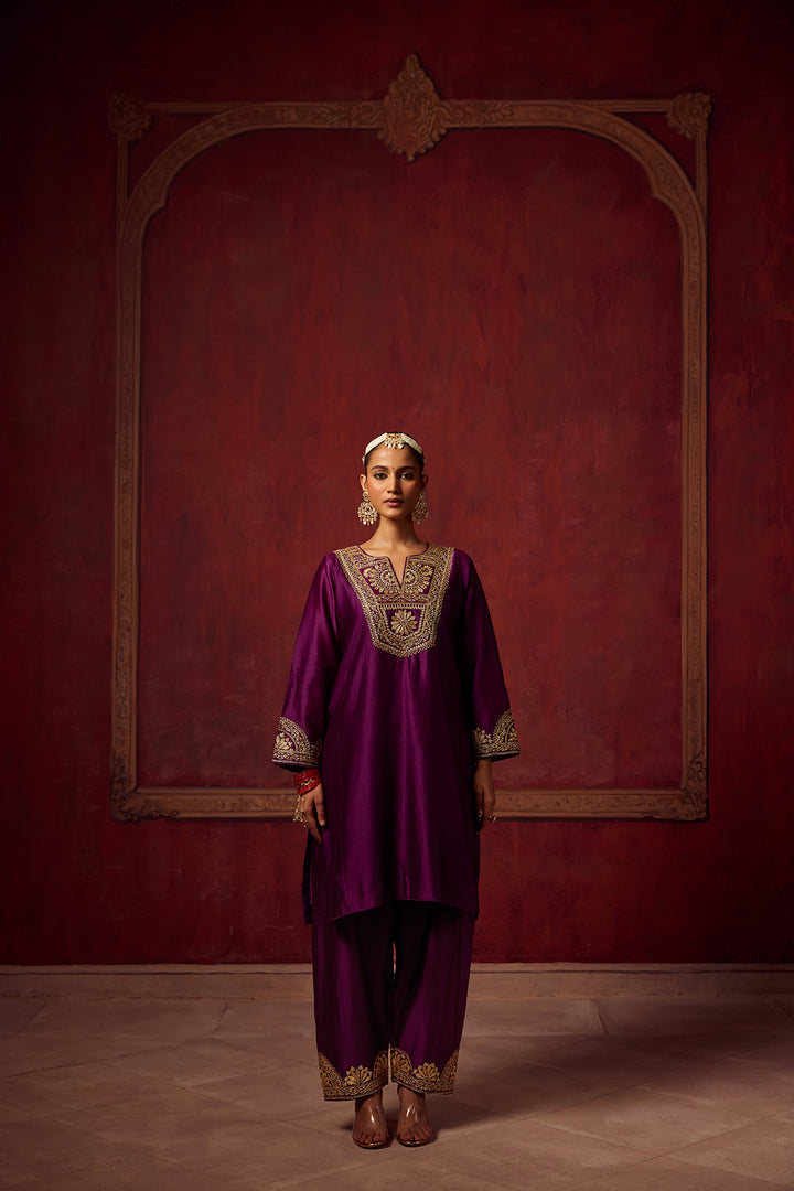 Raunaq Purple Kurta Set of 3