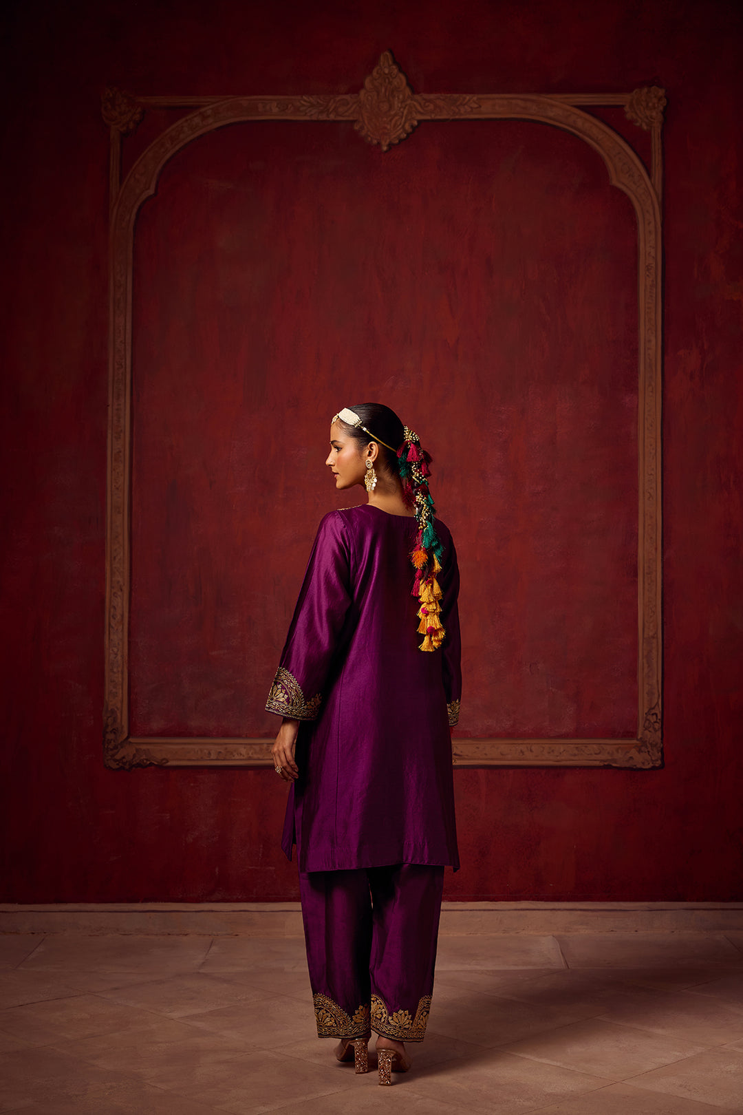 Raunaq Purple Kurta Set of 3