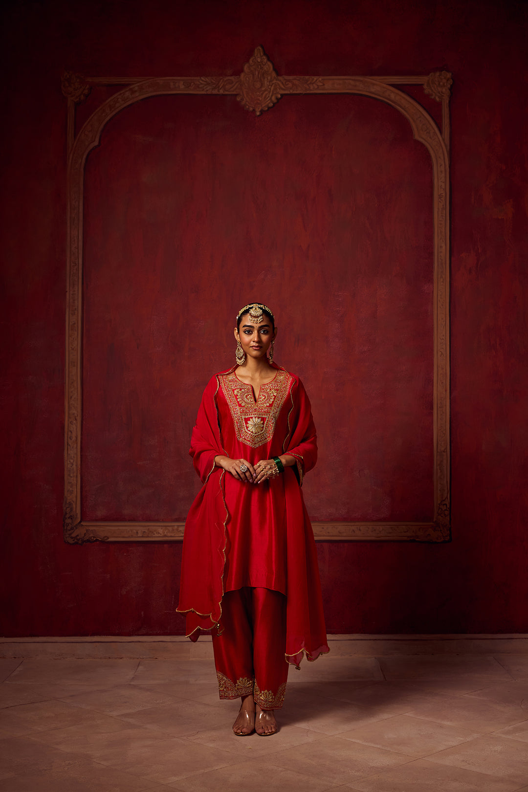 Raunaq Red Kurta Set of 3