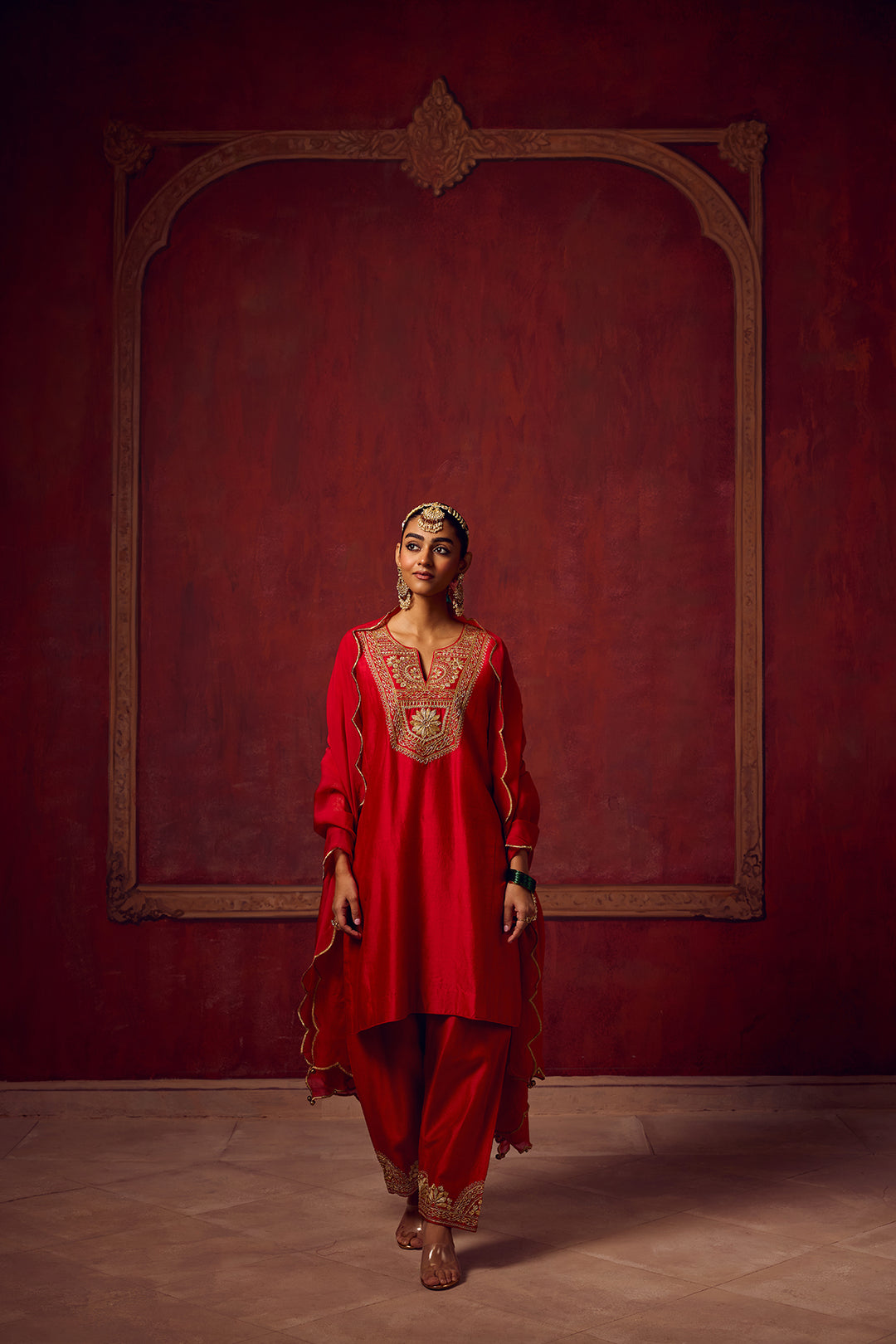 Raunaq Red Kurta Set of 3