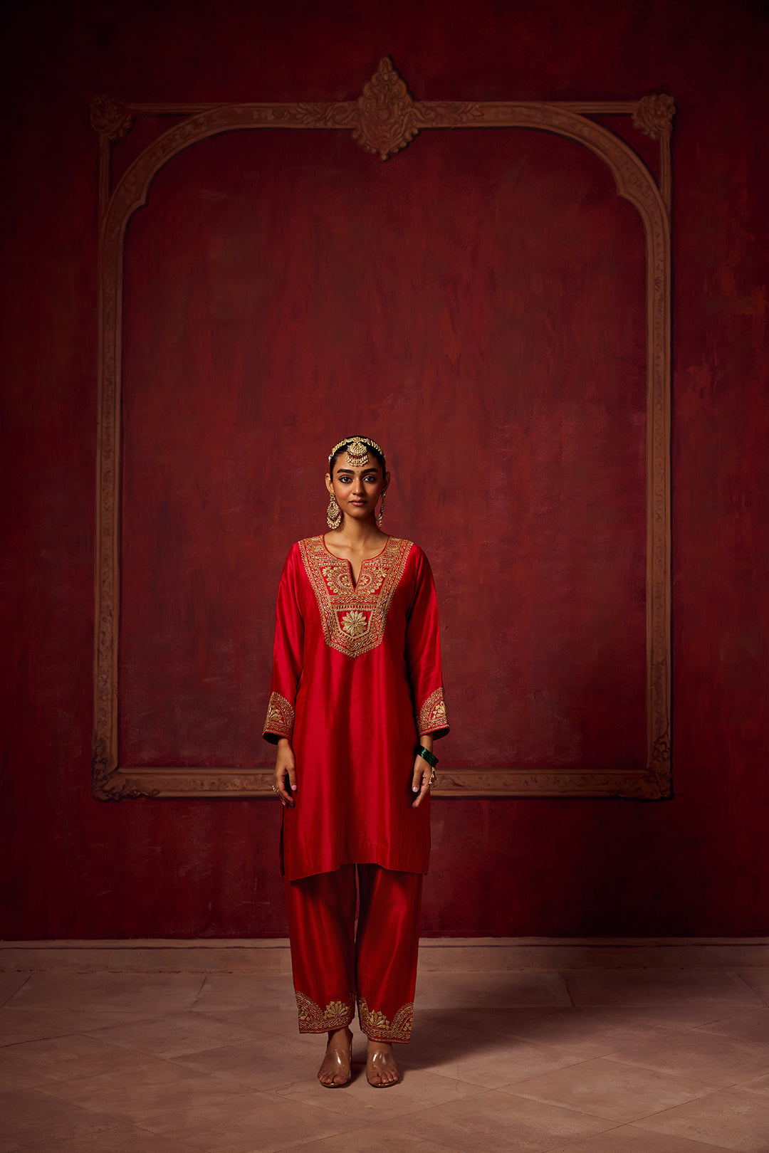 Raunaq Red Kurta Set of 3