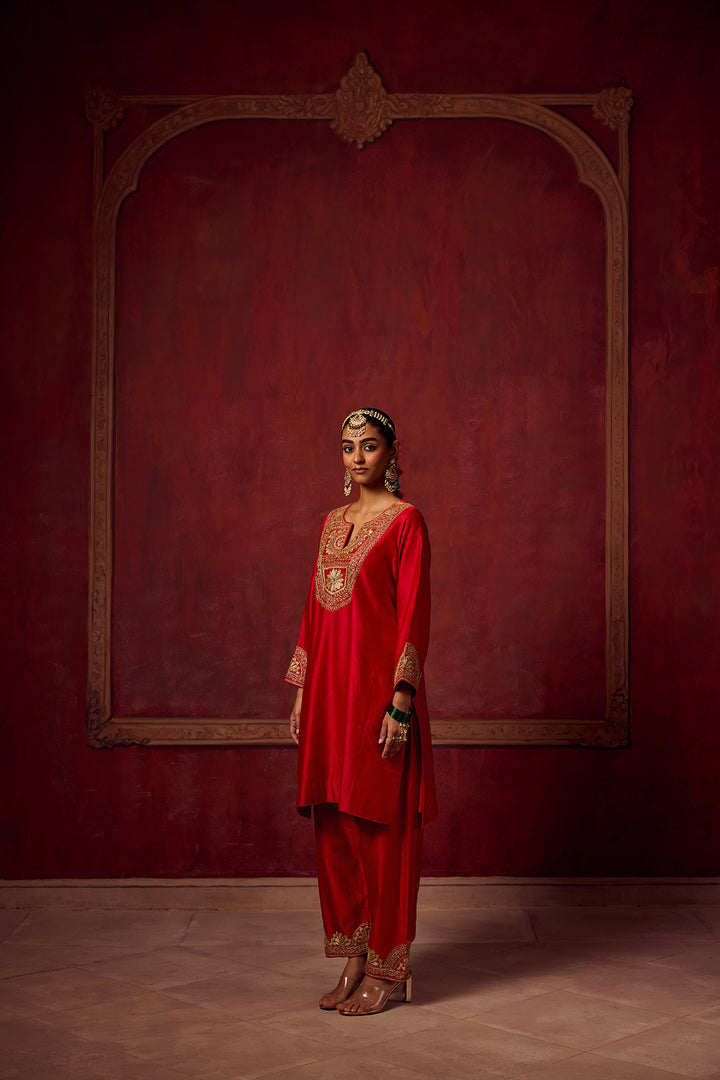 Raunaq Red Kurta Set of 3