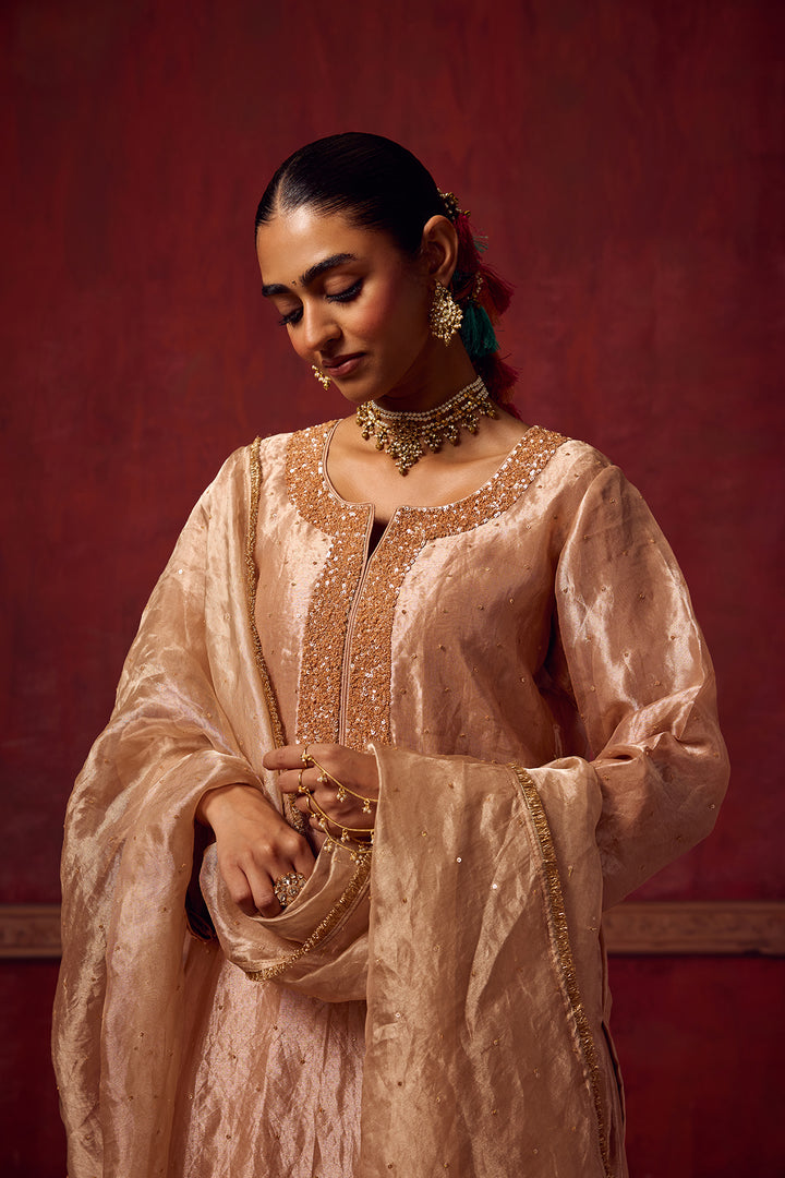 Kikli 2.0 Champagne Pink Kurta Set of 3