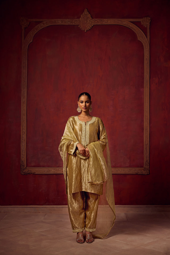 Kikli 2.0 Sage Green Kurta set of 3