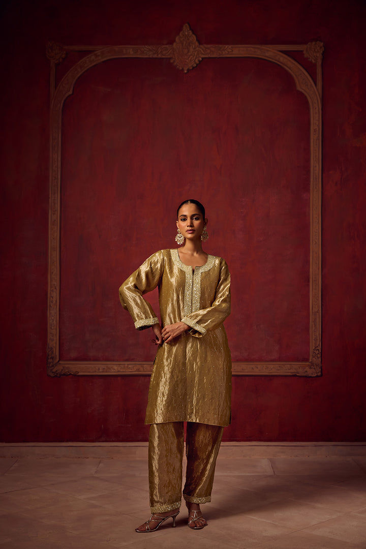 Kikli 2.0 Sage Green Kurta set of 3