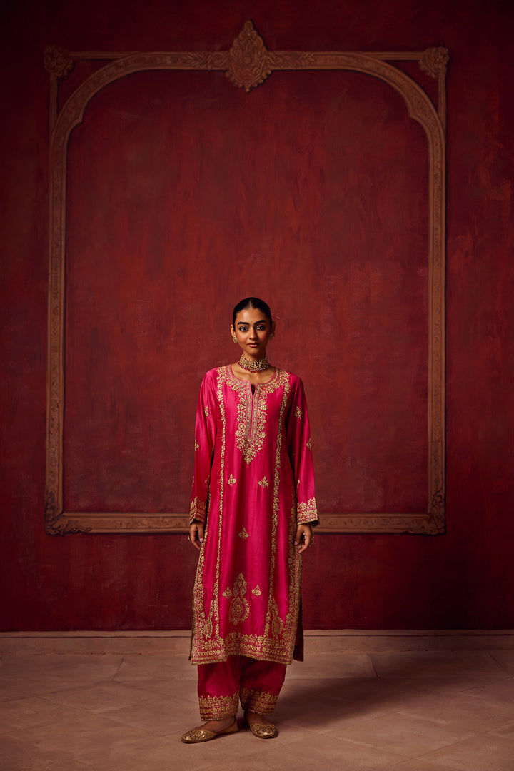 Hot Pink Inayat Kurta Set of 3