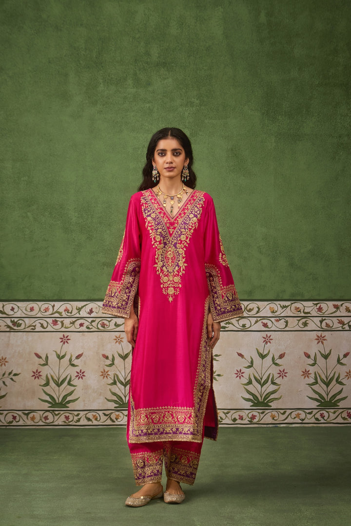 Inayat 2.0 Fushia Purple Kurta Set of 3