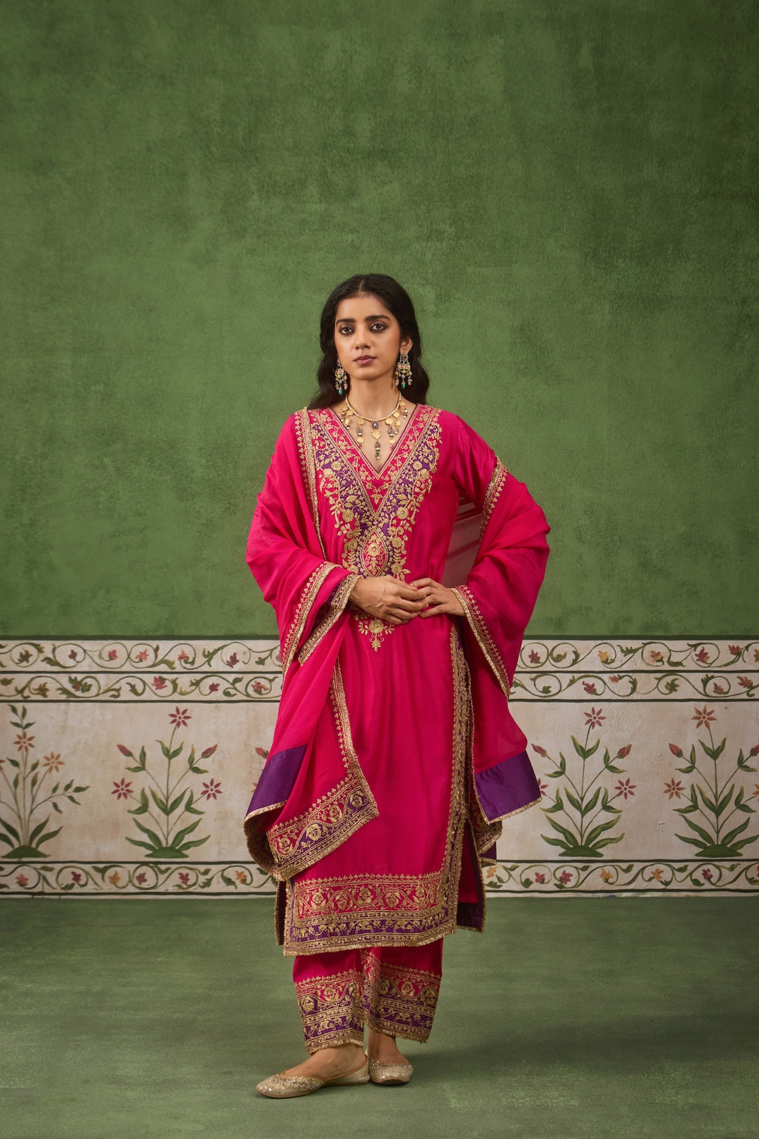 Inayat 2.0 Fushia Purple Kurta Set of 3