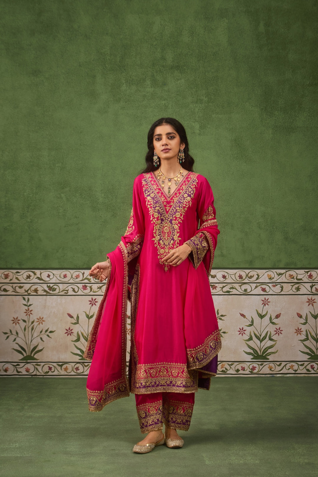 Inayat 2.0 Fushia Purple Kurta Set of 3