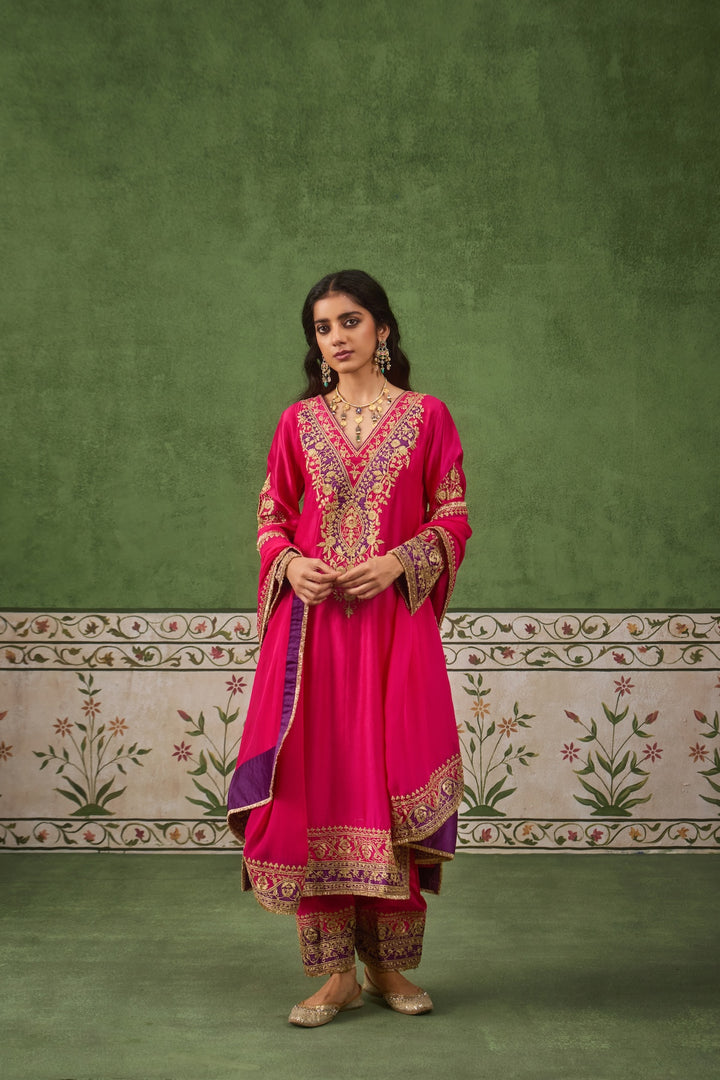 Inayat Fushia Purple Kurta Set of 3