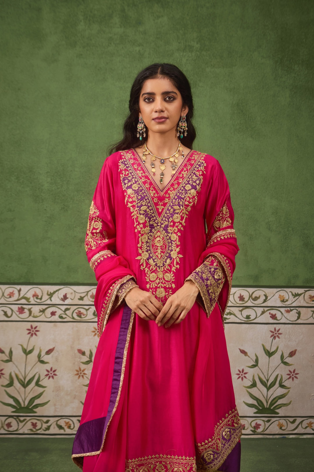 Inayat 2.0 Fushia Purple Kurta Set of 3