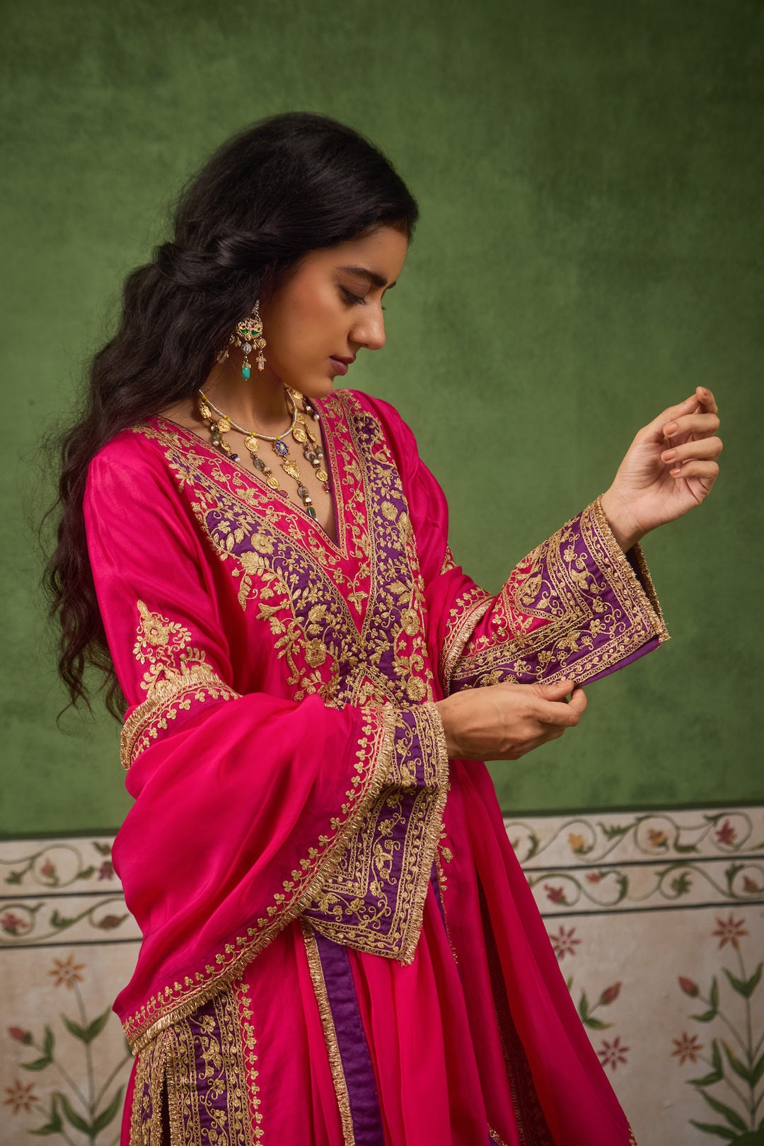 Inayat Fushia Purple Kurta Set of 3